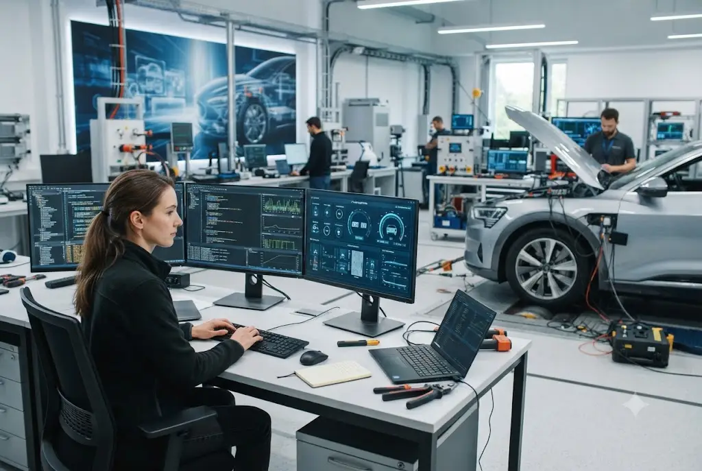 Car software development powering intelligent connected vehicle technology