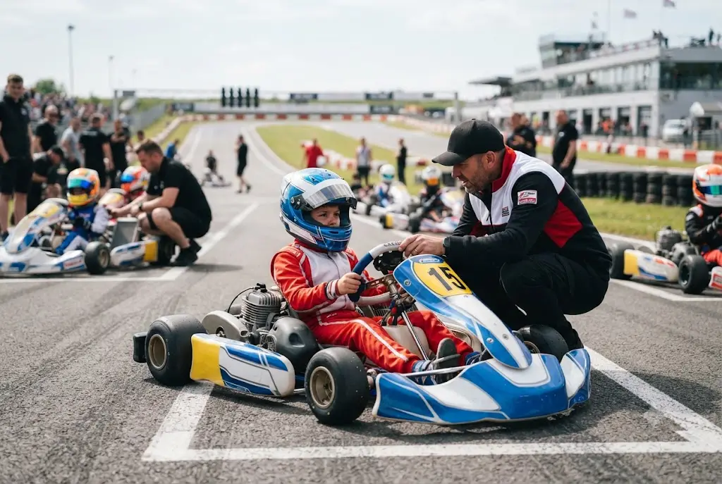Young driver beginning motorsport career development age requirements how old start racing journey in karting.