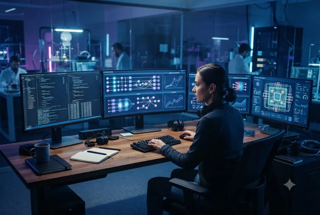 Developer learning quantum programming career benefits software developers using modern quantum computing tools